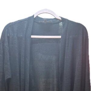 Sunday in Brooklyn Black Open-Weave Cardigan